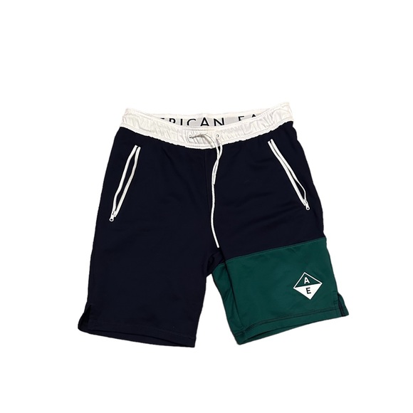 MEN’S AMERICAN EAGLE COLOR BLOCK SHORTS - Picture 1 of 2